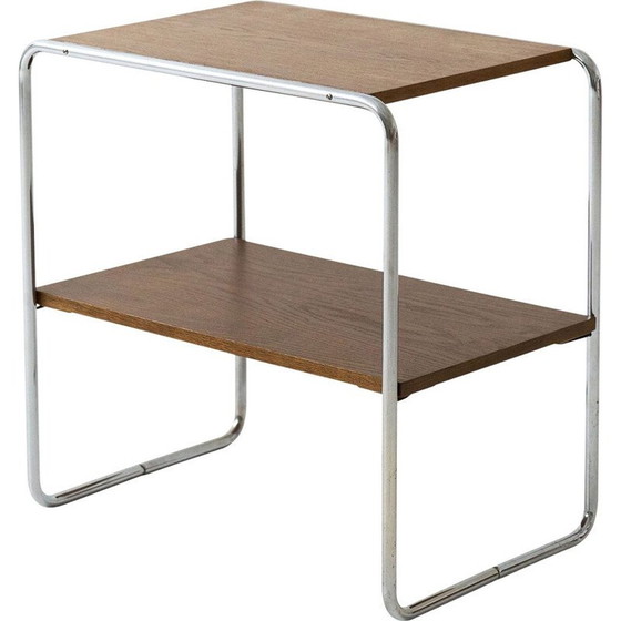 Image 1 of Vintage wooden side table model B12 by Marcel Breuer for Thonet, 1930