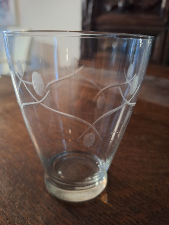 Image 1 of 2x caraffe in vetro vintage incl. bicchiere