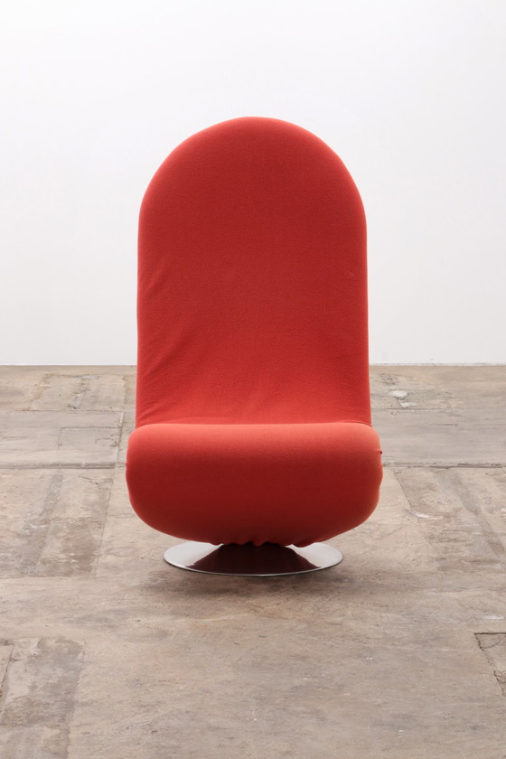 Image 1 of Verner Panton 1-2-3 Chair with High Back - Red/Orange, 1973