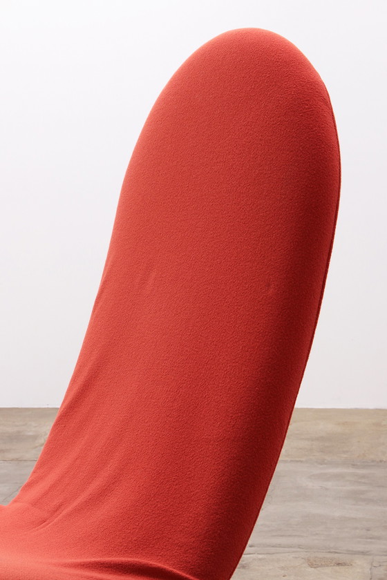 Image 1 of Verner Panton 1-2-3 Chair with High Back - Red/Orange, 1973