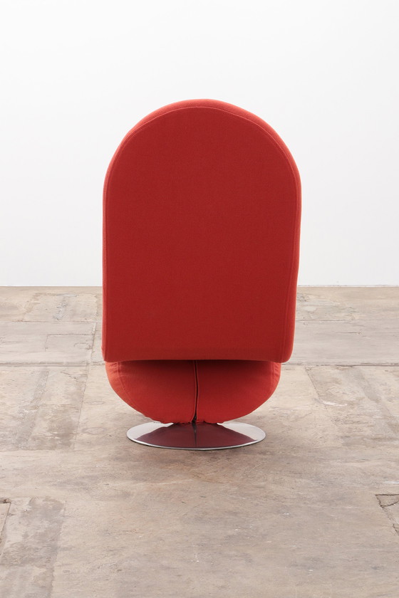 Image 1 of Verner Panton 1-2-3 Chair with High Back - Red/Orange, 1973