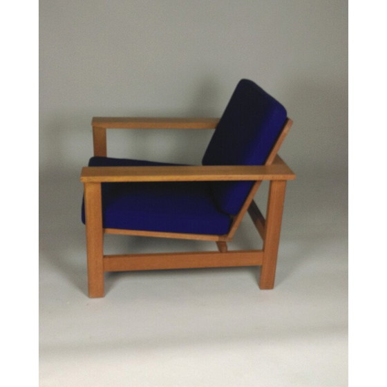 Image 1 of Vintage solid oak armchair by Søren Holst for Fredericia Furniture, 1984