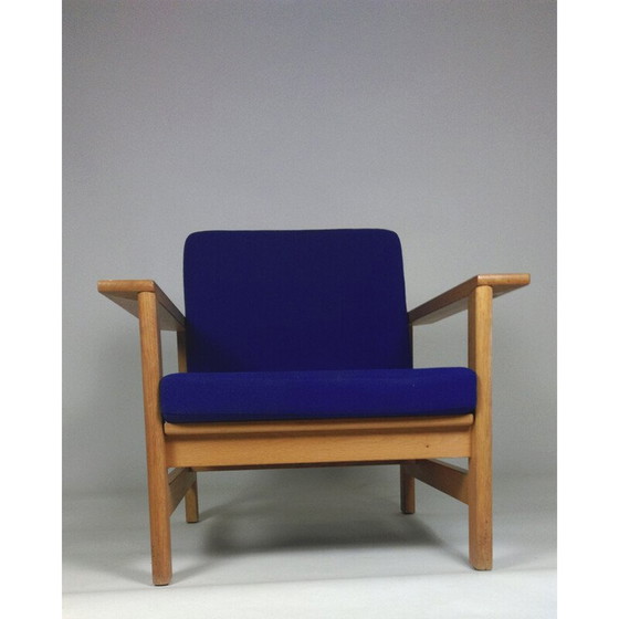 Image 1 of Vintage solid oak armchair by Søren Holst for Fredericia Furniture, 1984
