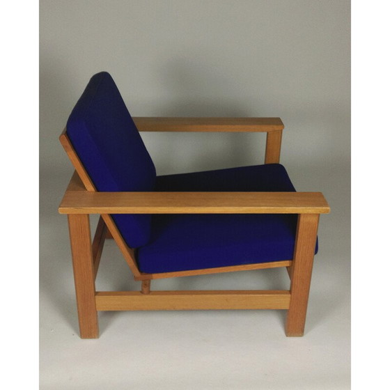 Image 1 of Vintage solid oak armchair by Søren Holst for Fredericia Furniture, 1984