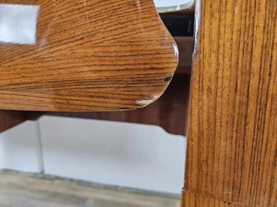 Image 1 of Mid Century Chest Of Drawers In Mahogany, Brass And Glass