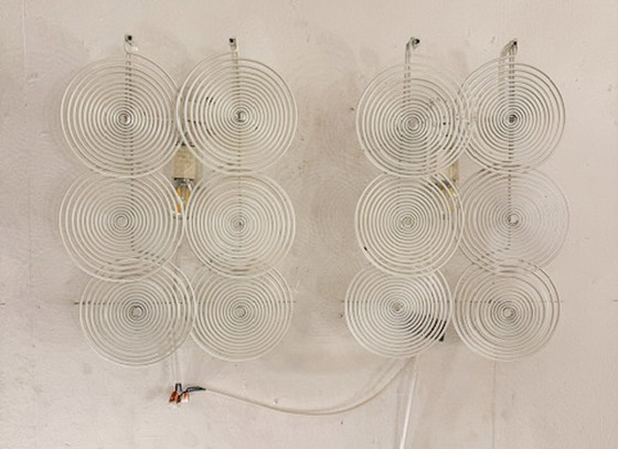 Image 1 of Coppia di lampade da parete in metallo, stile Mid-Century Modern, Italia, anni '60