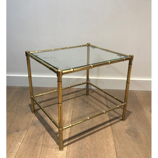 Vintage brass sofa end, 1970