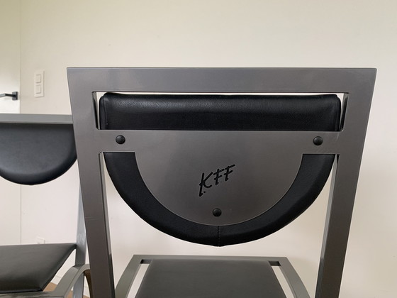 Image 1 of 3x KFF Karl Friedrich Förster chaises à sinus