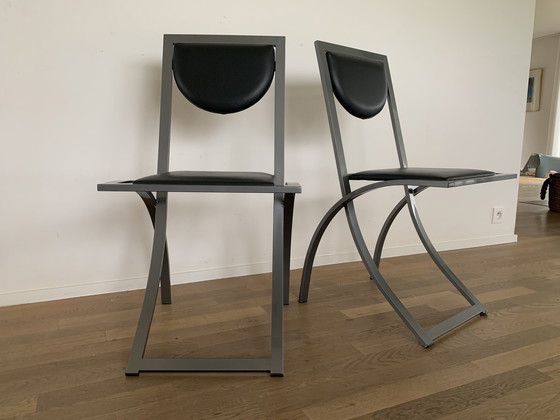 Image 1 of 3x KFF Karl Friedrich Förster chaises à sinus