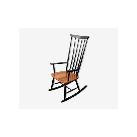 Image 1 of Vintage beech rocking chair by Ilmari Tapiovaara for Asko