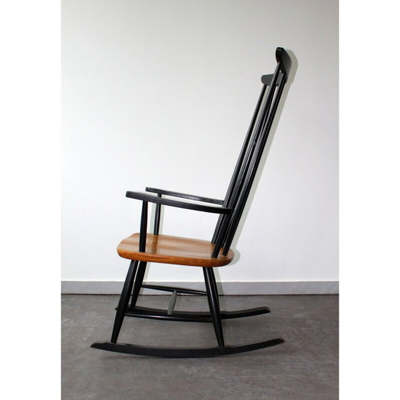 Image 1 of Vintage beech rocking chair by Ilmari Tapiovaara for Asko