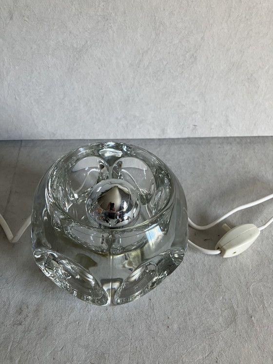 Image 1 of 2 X Peil & Putzler Ice Cube Set Of 2 Glass Design Table Lamps