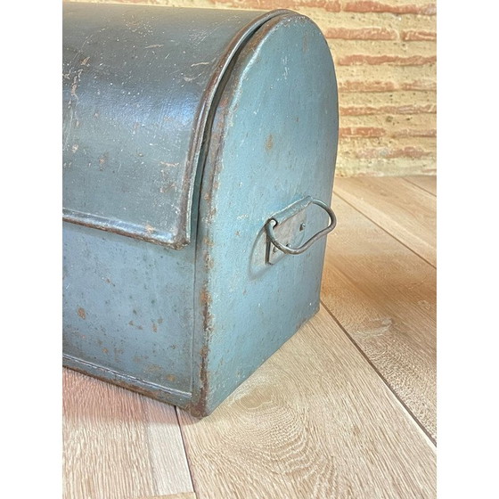 Image 1 of Baule portaoggetti in metallo vintage