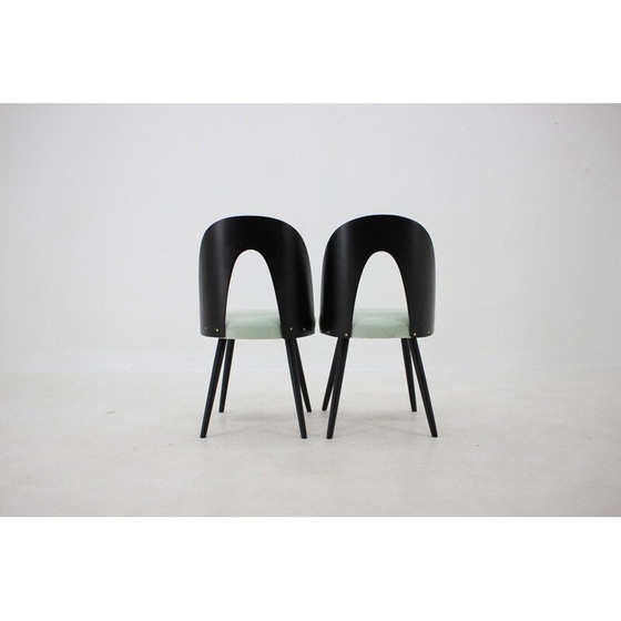 Image 1 of Set of 4 vintage wooden dining chairs by Antonin Suman, Czechoslovakia 1960