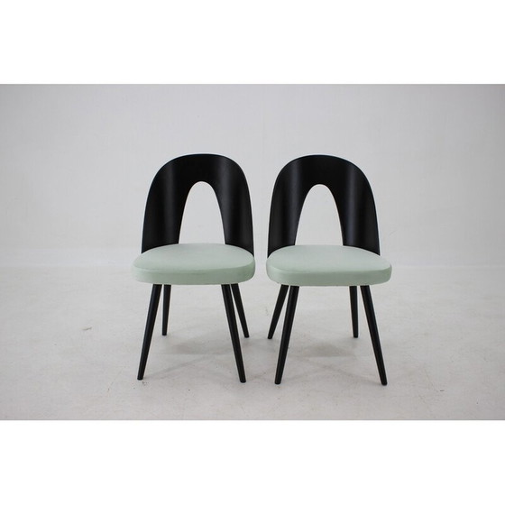 Image 1 of Set of 4 vintage wooden dining chairs by Antonin Suman, Czechoslovakia 1960