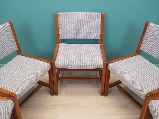 Image 1 of Set Of Five Teak Chairs, Danish Design, 1970S, Production: Denmark