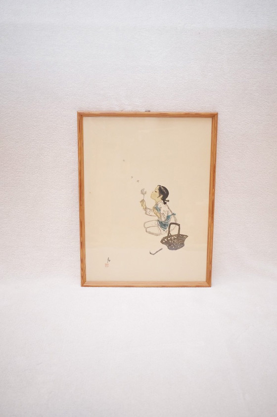 Image 1 of Wu Fan "Dandelion" lithograph print