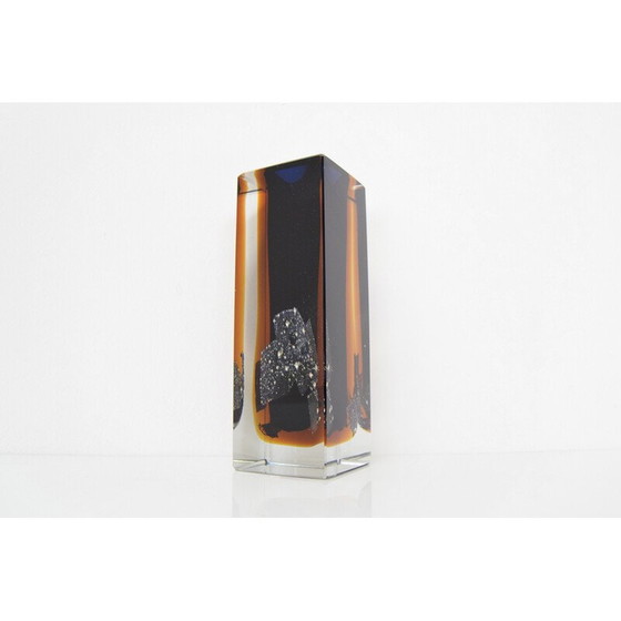 Image 1 of Vintage cut vase "Night sky" by Pavel Hlava, Czechoslovakia 1950