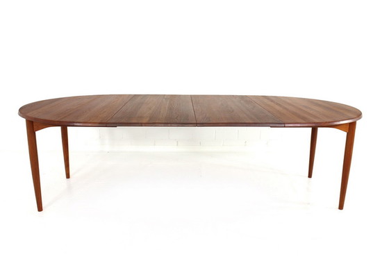 Image 1 of Mikael Laursen Danish XXL Teak Dining Table with 2 insert plates