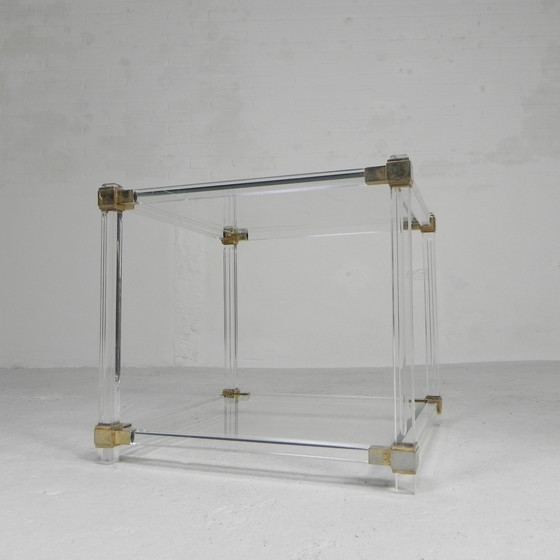 Image 1 of Hollywood Regency coffee table plexiglass