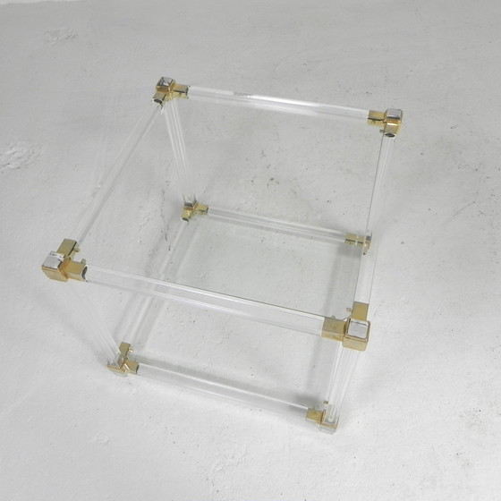 Image 1 of Hollywood Regency coffee table plexiglass