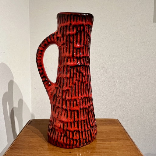 W.Germany Bay Vase Fat Lava 254-25