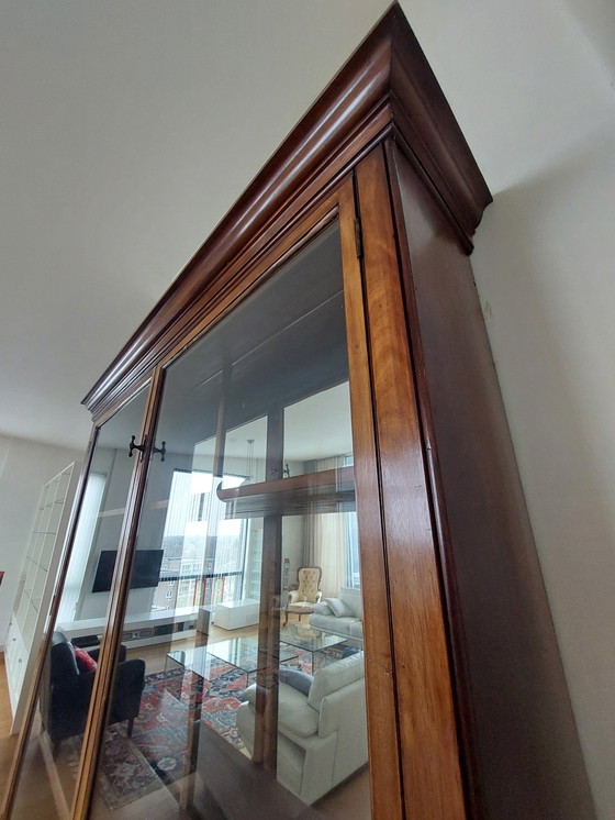 Image 1 of Antique English Mahogany Display Cabinet - Apothecary Cabinet Ca. 1920