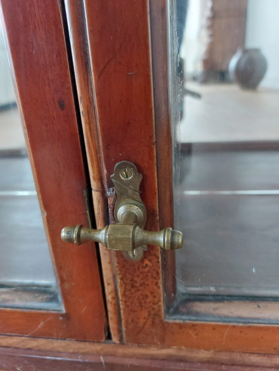 Image 1 of Antique English Mahogany Display Cabinet - Apothecary Cabinet Ca. 1920