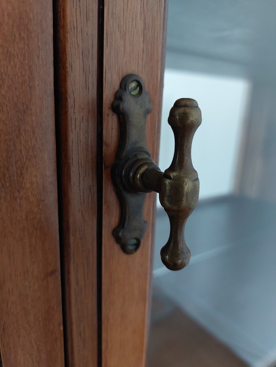 Image 1 of Antique English Mahogany Display Cabinet - Apothecary Cabinet Ca. 1920