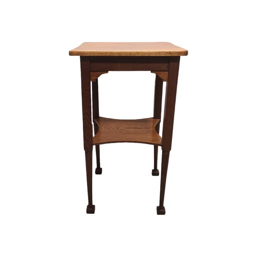 Antique Oak Side Table or Plant Table, Circa 1900