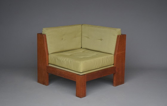 Image 1 of Mahogany Corner Chair By Wim Den Boon, 1960s