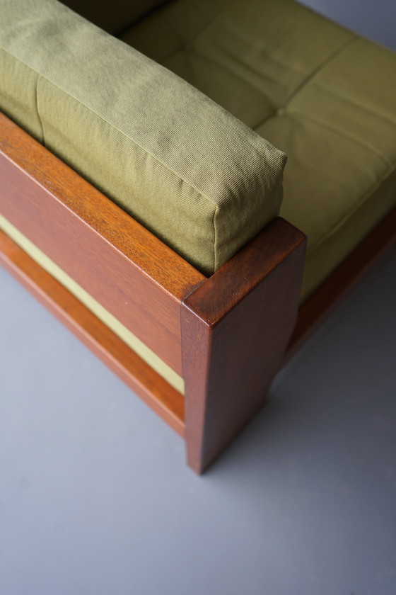 Image 1 of Mahogany Corner Chair By Wim Den Boon, 1960s