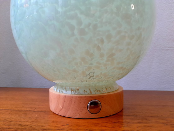 Image 1 of Table Lamp Verre De Clichy Vert D'Eau