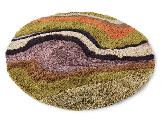 Image 1 of HKliving round gradient rug