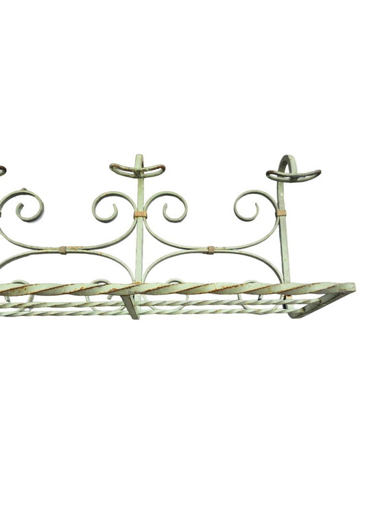 Image 1 of Antique Wrought Iron Coat Rack