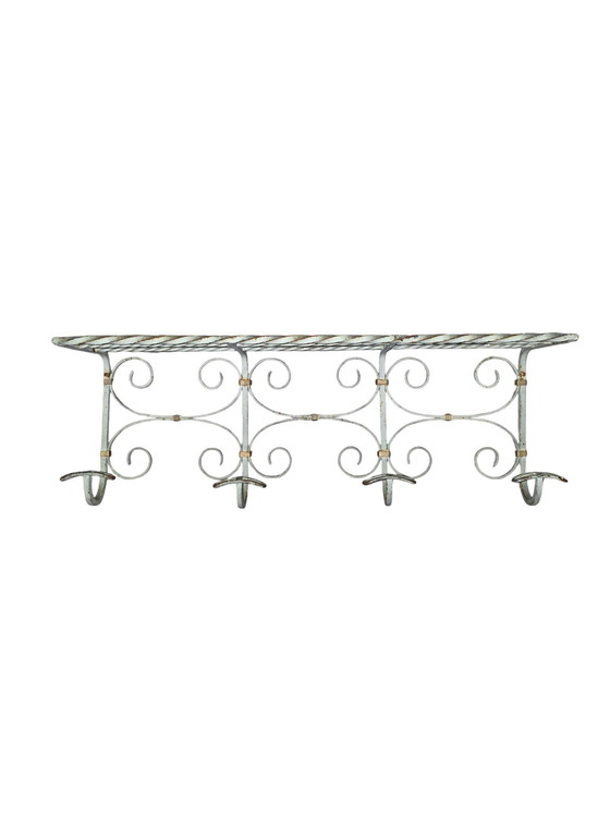 Image 1 of Antique Wrought Iron Coat Rack