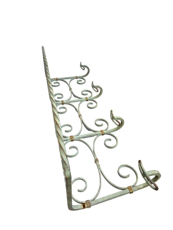 Image 1 of Antique Wrought Iron Coat Rack