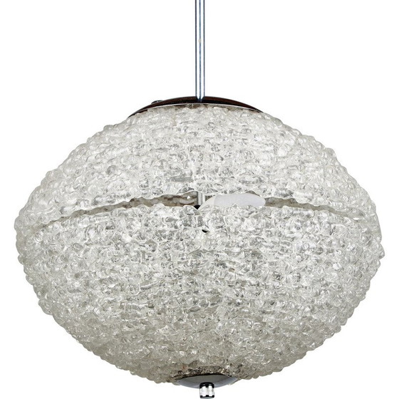 Image 1 of Vintage plexiglass and metal pendant lamp, 1960