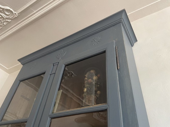 Image 1 of Tall 18E Century Display Cabinet Serving Cabinet Kitchen Cabinet 3 M French