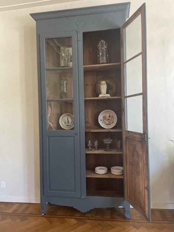 Image 1 of Tall 18E Century Display Cabinet Serving Cabinet Kitchen Cabinet 3 M French