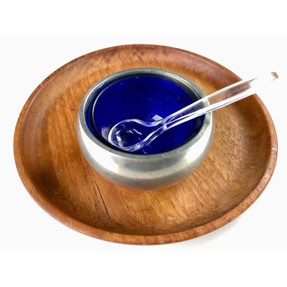 Image 1 of Vintage pewter salt cellar by Just Andersen, Denmark 1940
