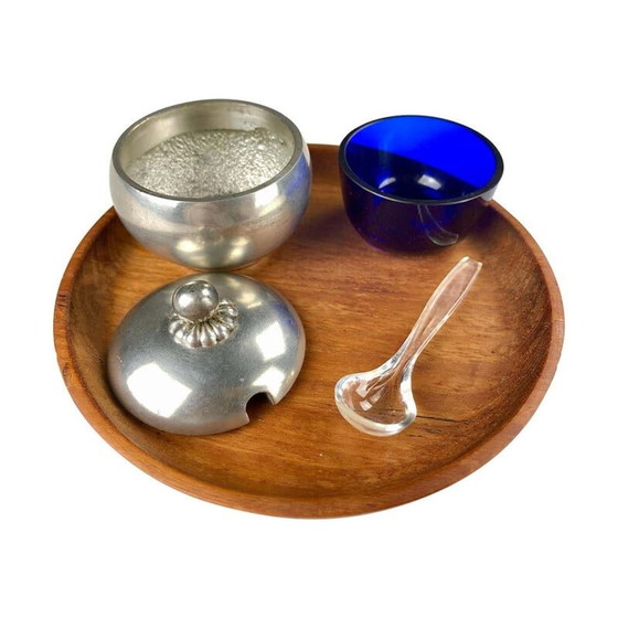 Image 1 of Vintage pewter salt cellar by Just Andersen, Denmark 1940