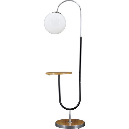 Vintage Bauhaus floor lamp, Czechoslovakia 1930