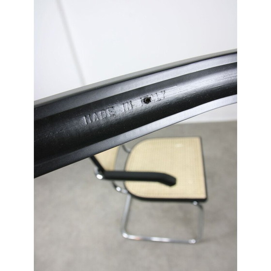 Image 1 of Vintage Cesca B64 armchairs in wood and canework by Marcel Breuer