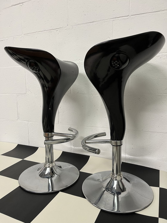 Image 1 of 2 Black Bar Stools Everite