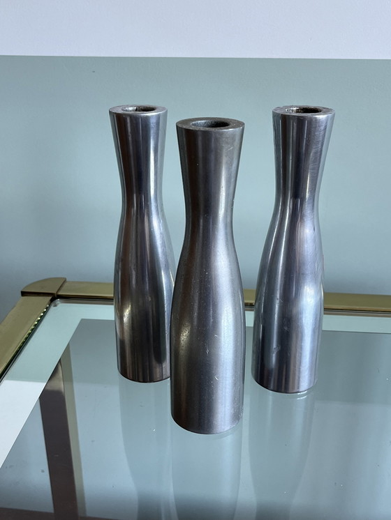 Image 1 of 3x Erika Pekkari Design candlesticks