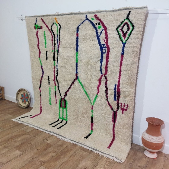 Image 1 of Marokkaans Berbertapijt Van Natuurlijke Wol - Moroccan Berber Carpet Made of Natural Wool