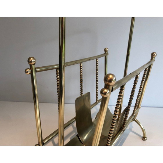 Image 1 of Vintage brass magazine rack, France 1970s