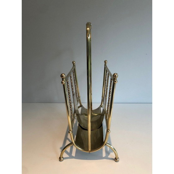 Image 1 of Vintage brass magazine rack, France 1970s