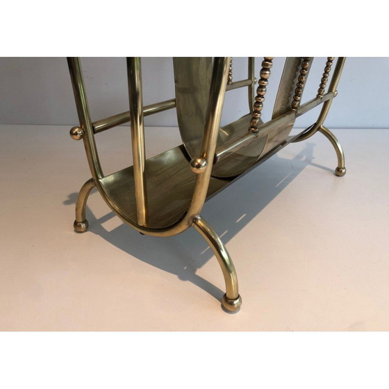 Image 1 of Vintage brass magazine rack, France 1970s